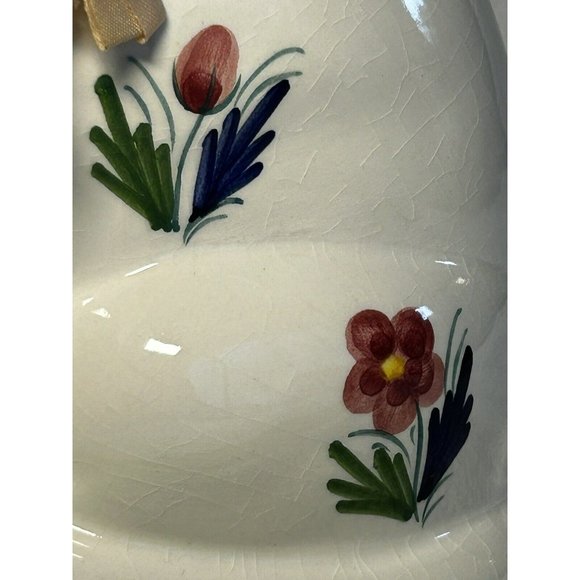 Vintage 1974 Elpa Al Cobaca Portugal Blue Eyed White Cat Figurine w/flowers VGUC - Picture 8 of 12